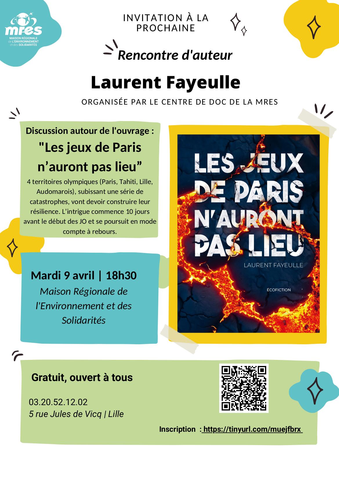 9 avril 18h30 | LES JEUX DE PARIS N'AURONT PAS LIEU
